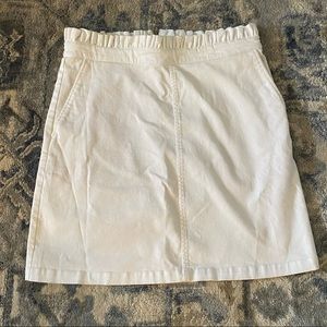 Draper James White Jean skirt